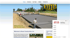 Desktop Screenshot of heuerconstruction.com